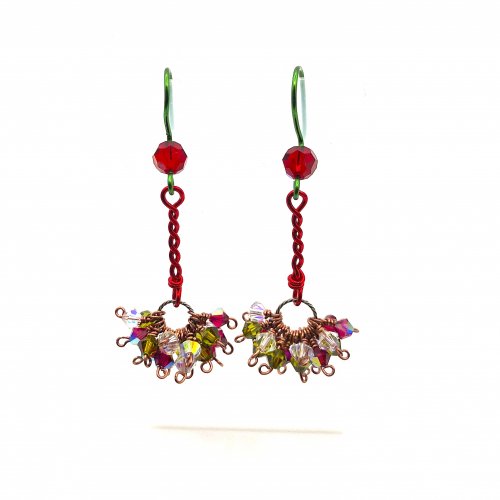 Kristal Wick's Color Inspiration - The Plaza - , Wire Jewelry Design, Design, wire earrings